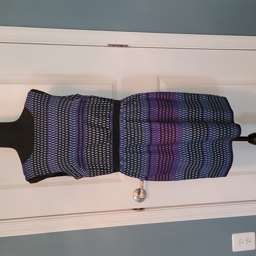 LOFT Petite Silk Colorful Dress
